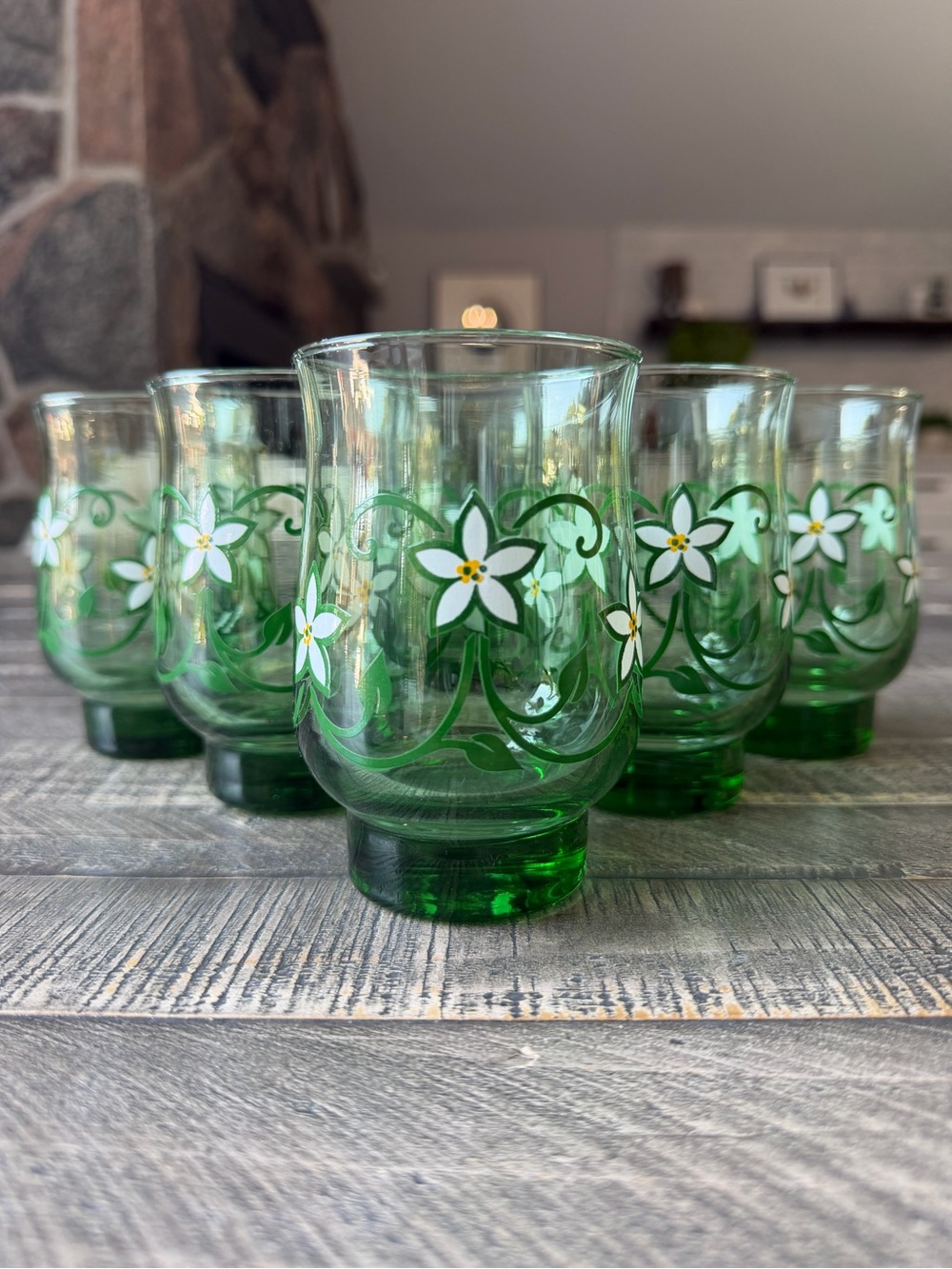 Set of 6 Dominion Glass MCM Juice/Bar Glasses